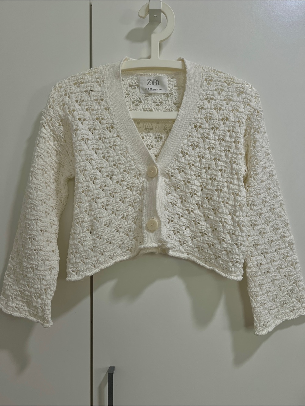ZARA Kids Crochet Knit Buttoned Cardigan
